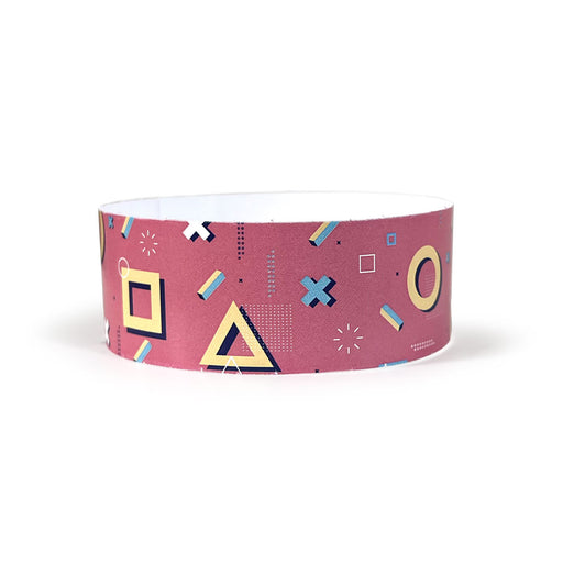 90's | Full Color Tyvek Wristbands - Backstage Supplies