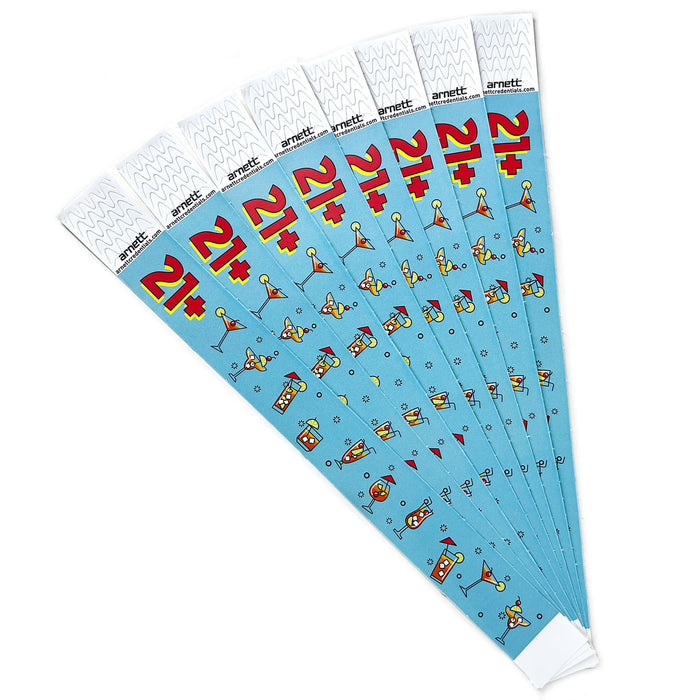 Let's Party | Full Color Tyvek Wristbands - Backstage Supplies