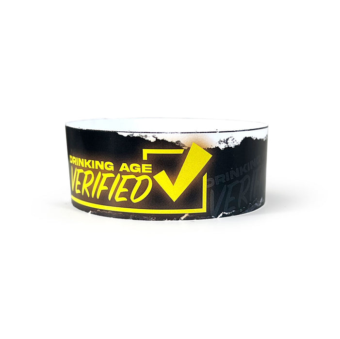 Verified | Full Color Tyvek Wristbands - Backstage Supplies