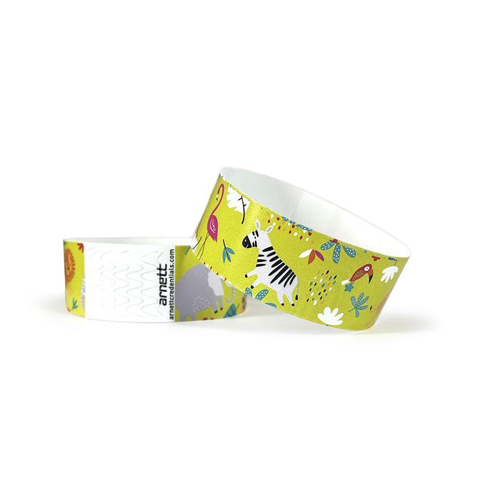 Zoo Friends | Full Color Tyvek Wristbands - Backstage Supplies 