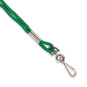 Green Round Cord Lanyards - Backstage Supplies