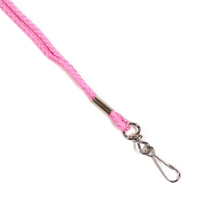 Pink Round Cord Lanyards - Backstage Supplies