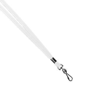 Lanyards with Swivel Hook - White - (1/2") - Backstage Supplies