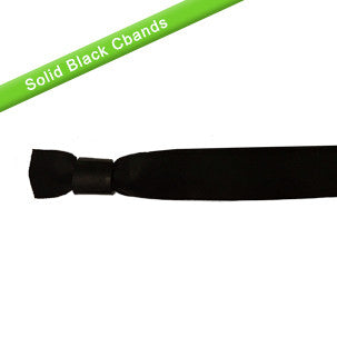 Economy Solid Color Cloth Wristbands - Backstage Supplies