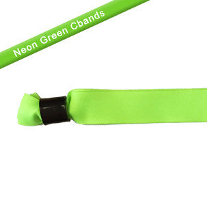 Economy Solid Color Cloth Wristbands - Backstage Supplies