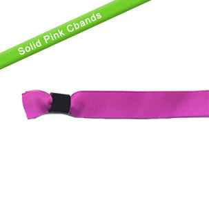 Economy Solid Color Cloth Wristbands - Backstage Supplies
