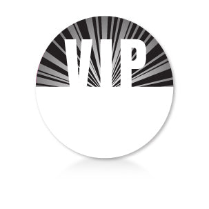 Satin Sticky Pass - Black Circle VIP - Backstage Supplies