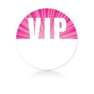 Satin Sticky Pass -Pink Circle  VIP - Backstage Supplies