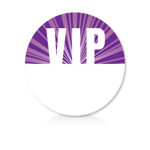 Satin Sticky Pass - Purple Circle VIP - Backstage Supplies