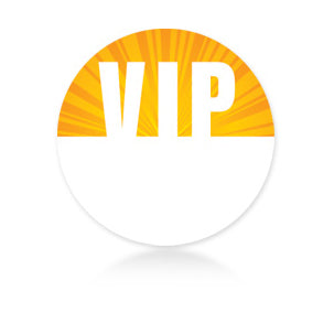 Satin Sticky Pass - VIP Yellow Circle - Backstage Supplies