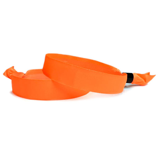 Woven Cloth Wristbands | Neon Orange - Backstage Supplies