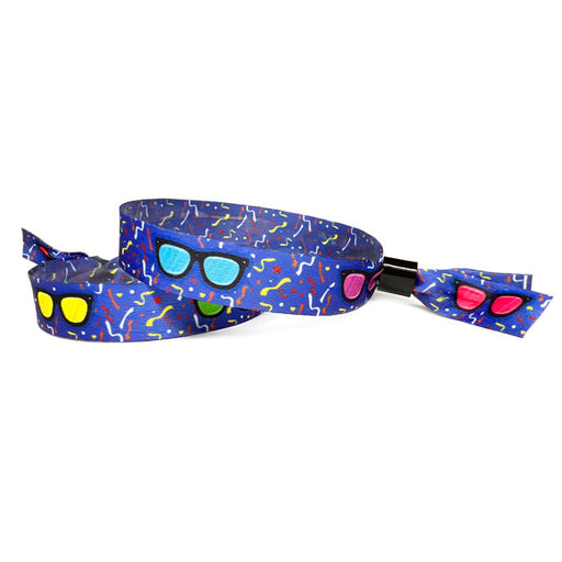 Full Color Cloth Wristbands | Party Time - Backstage Supplies