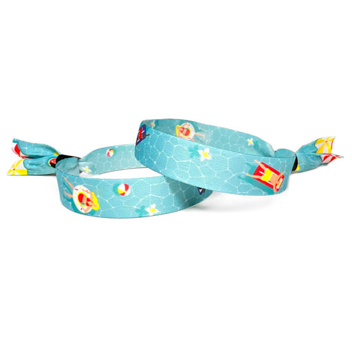 Full Color Cloth Wristbands | Sun's Out - Backstage Supplies