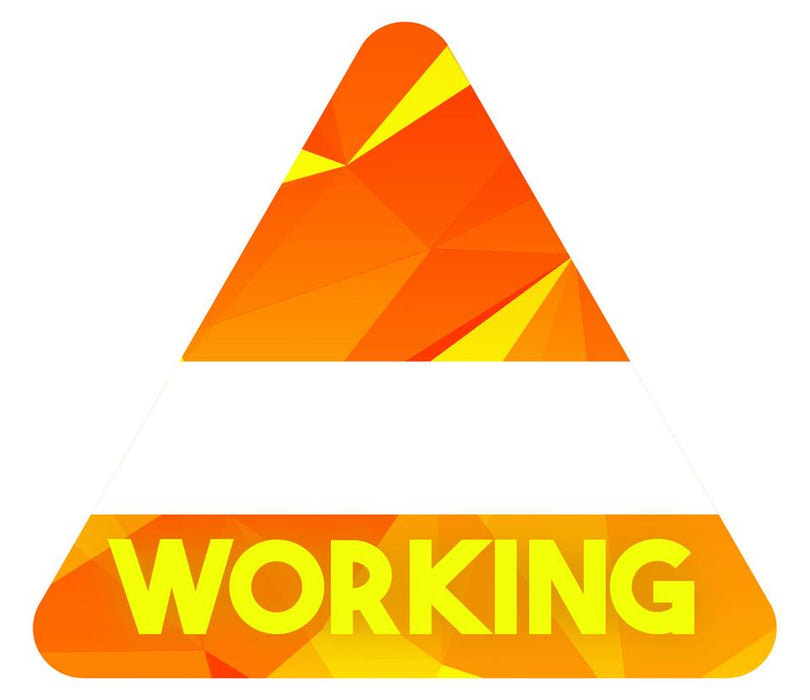 Satin Sticky Pass - Orange Triangle Working - Backstage Supplies