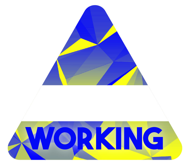 Triangle Satin Sticky Passes - Working - Backstage Supplies