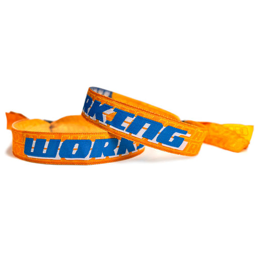 Woven Cloth Wristbands | Working - Backstage Supplies