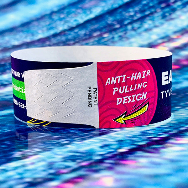 Full Color Custom Tyvek Wristbands - Backstage Supplies
