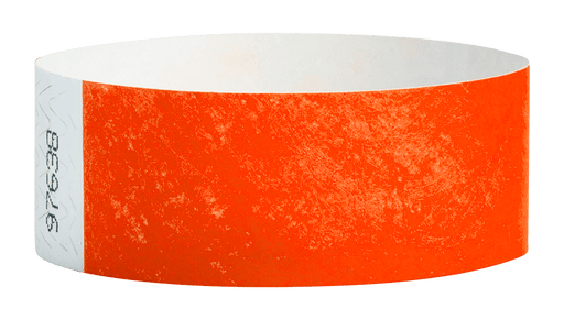 Coral Red Tyvek Solid Wristbands - Backstage Supplies