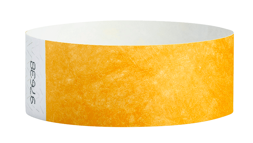 Goldenrod Tyvek Solid Wristbands - Backstage Supplies