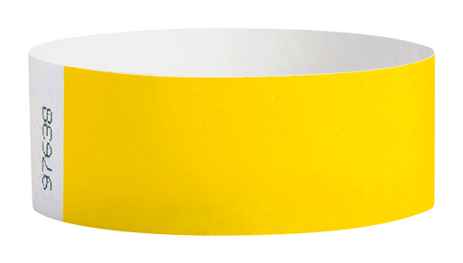 Pantone Yellow Tyvek Solid Wristbands - Backstage Supplies