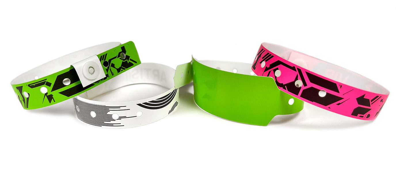 Party wristbands for birthdays and private events