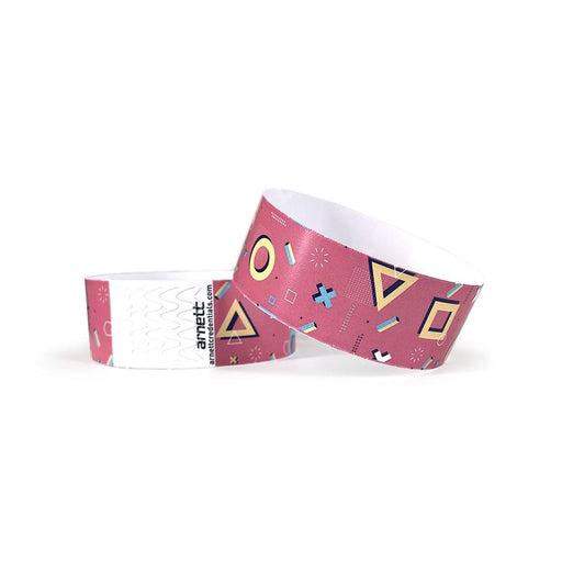 90's | Full Color Tyvek Wristbands - Backstage Supplies 