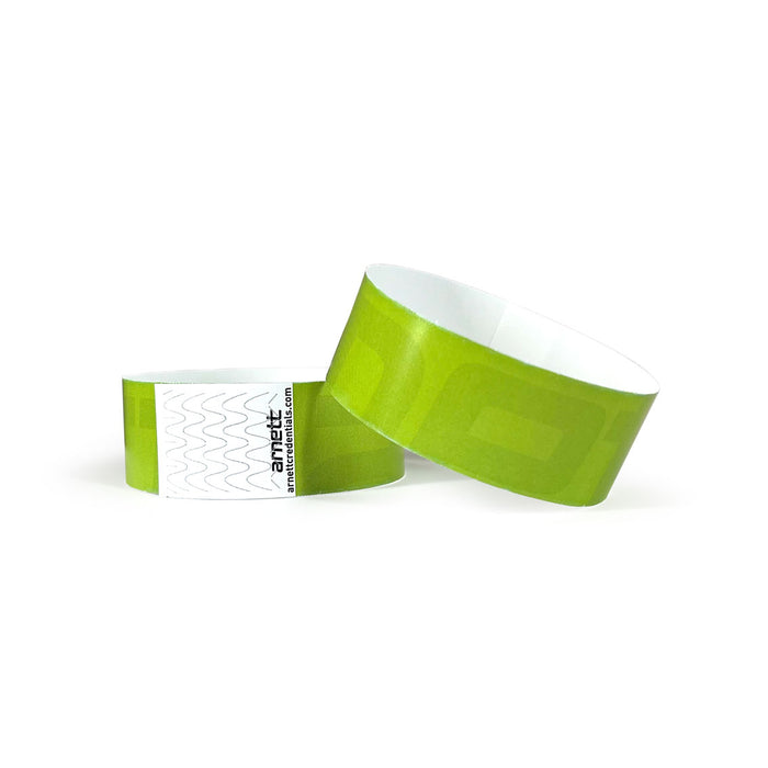 Arnett Generic - Green | Full Color Tyvek Wristbands - Backstage Supplies 