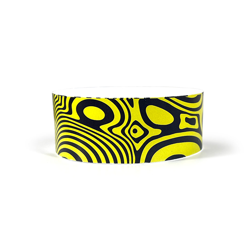 Caution | Full Color Tyvek Wristbands - Backstage Supplies 