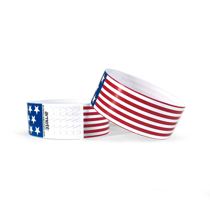 Patriot | Full Color Tyvek Wristbands - Backstage Supplies 
