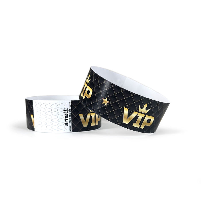 VIP | Full Color Tyvek Wristbands - Backstage Supplies 