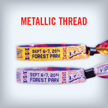 Custom Woven Cloth Wristbands - Backstage Supplies