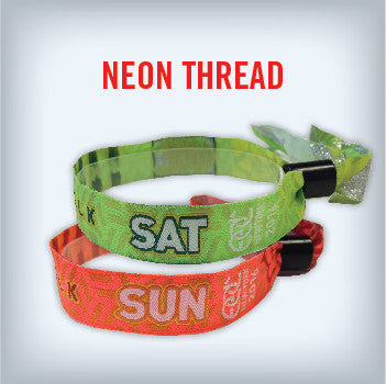 Custom Woven Cloth Wristbands - Backstage Supplies