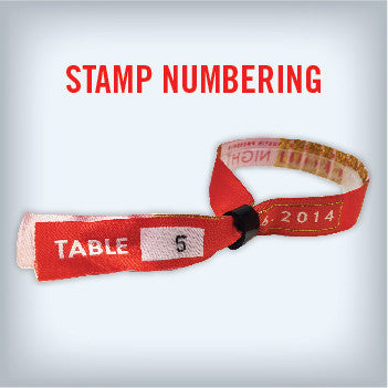 Custom Woven Cloth Wristbands - Backstage Supplies