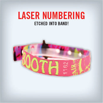 Custom Woven Cloth Wristbands - Backstage Supplies