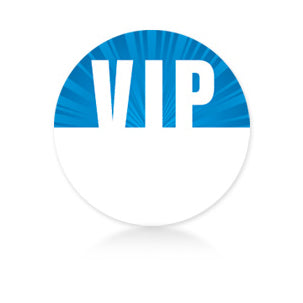 Satin Sticky Pass - Blue Circle VIP - Backstage Supplies