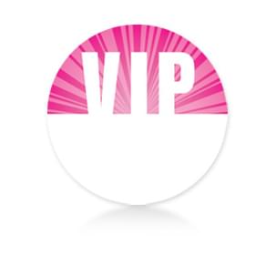 Satin Sticky Pass -Pink Circle VIP | Backstage Supplies