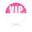 Satin Sticky Pass -Pink Circle  VIP - Backstage Supplies