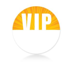 Satin Sticky Pass - VIP Yellow Circle | Backstage Supplies