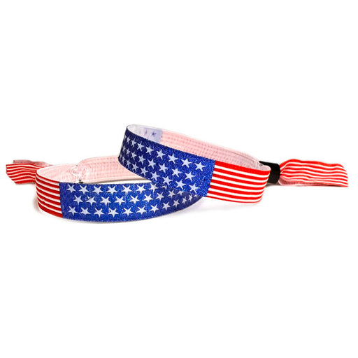 Woven Cloth Wristbands | Stars & Stripes - Backstage Supplies 