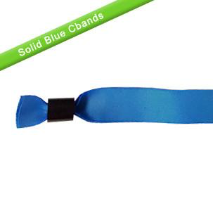 Cloth Wristbands - Blue - Backstage Supplies