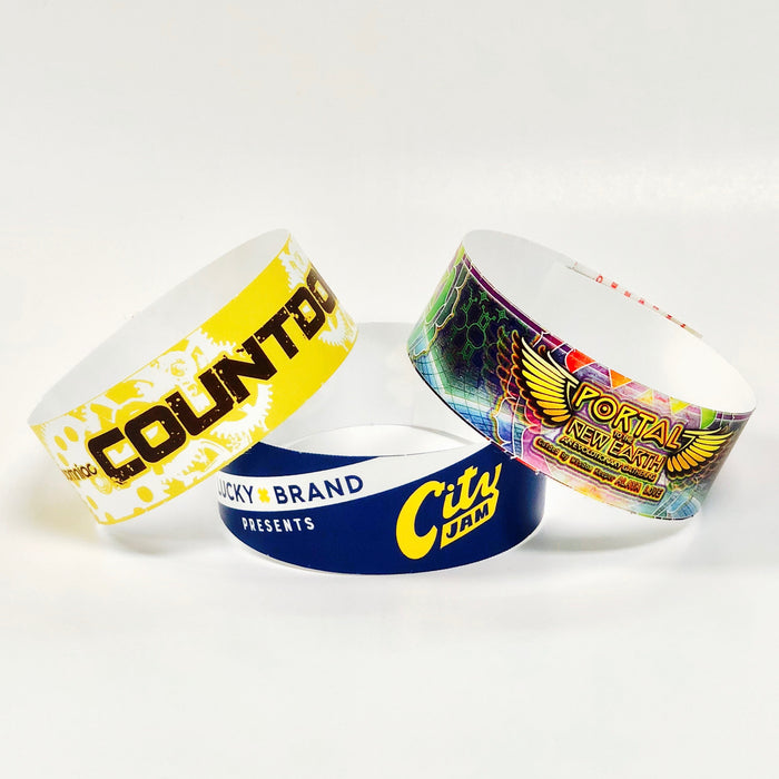 Custom Tyvek Paper Wristbands - Backstage Supplies