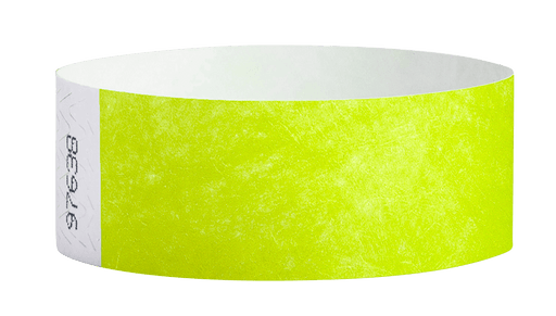 Lime Green Tyvek Solid Wristbands - Backstage Supplies