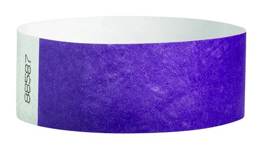 Purple Tyvek Solid Wristbands - Backstage Supplies