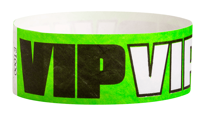 VIP Tyvek 1" Wristbands - Backstage Supplies